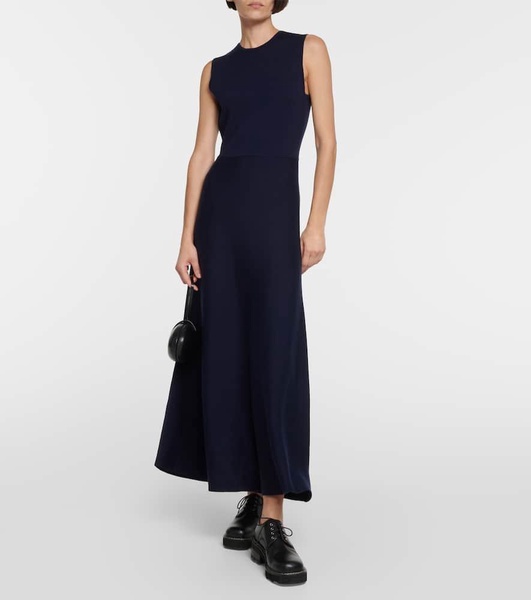 Wool, cashmere and silk maxi dress