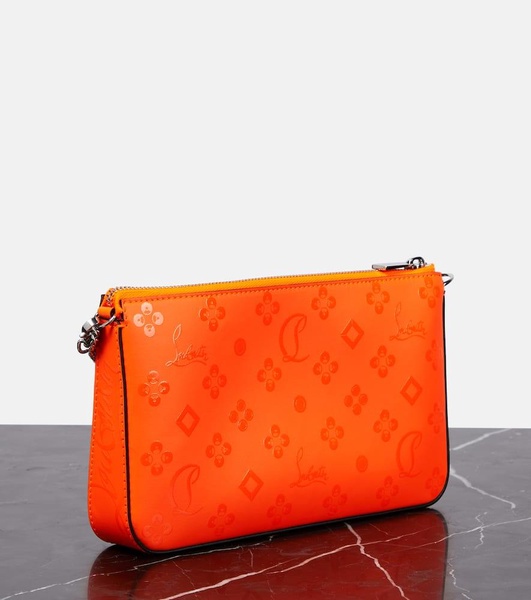 Loubila printed leather clutch