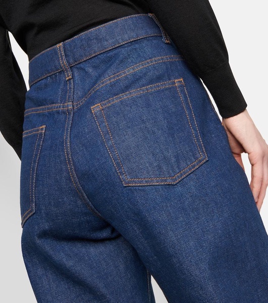 Borjis high-rise straight jeans