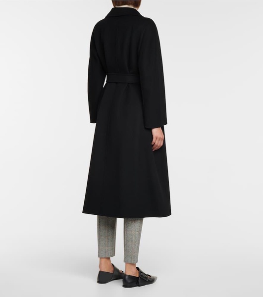 Esturia belted virgin wool coat