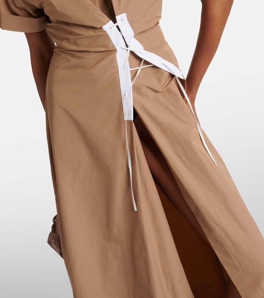 Taffeta maxi dress