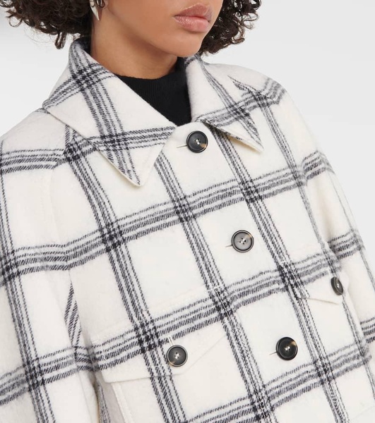 Assenzi checked virgin wool shirt jacket