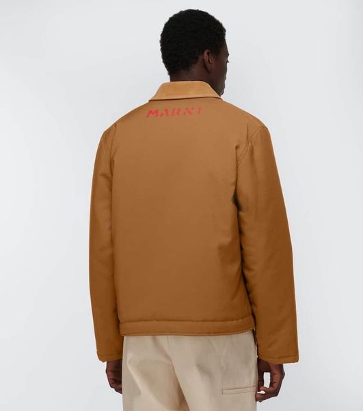 Padded cotton-blend jacket