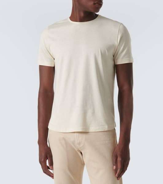 Silk and cotton jersey T-shirt