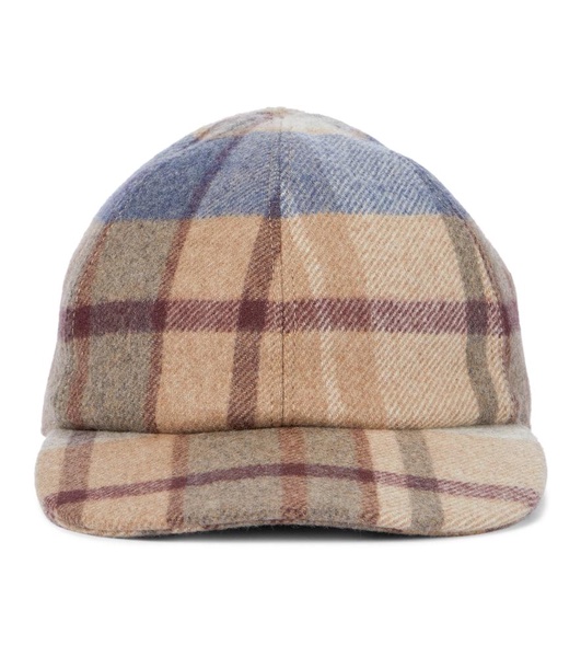 Plaid baseball cap