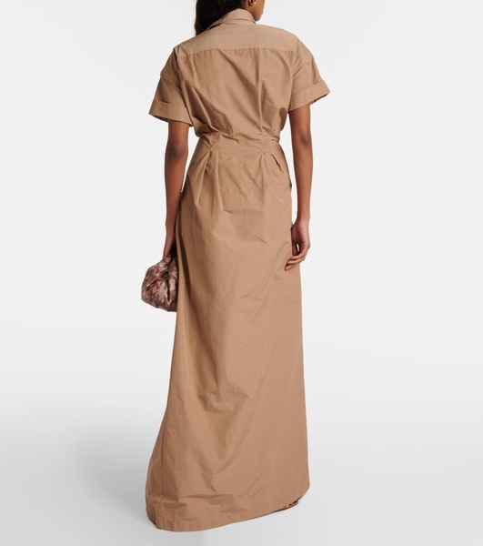 Taffeta maxi dress