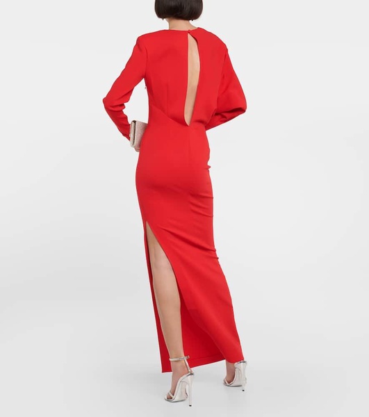 Draped crêpe gown