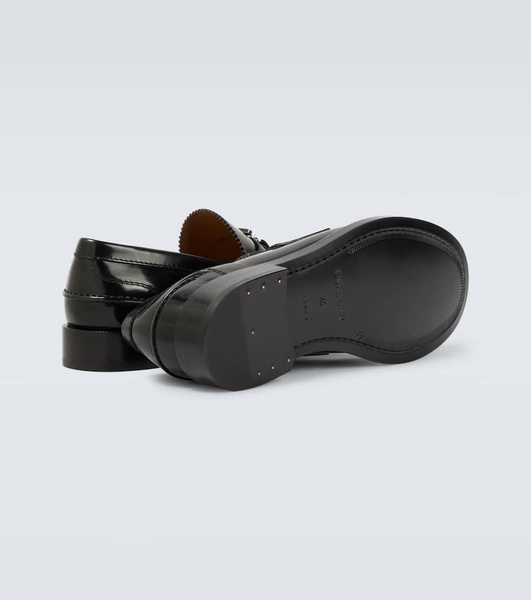 Polished leather loafers