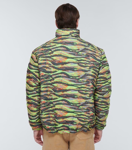 Camouflage quilted cotton jacket