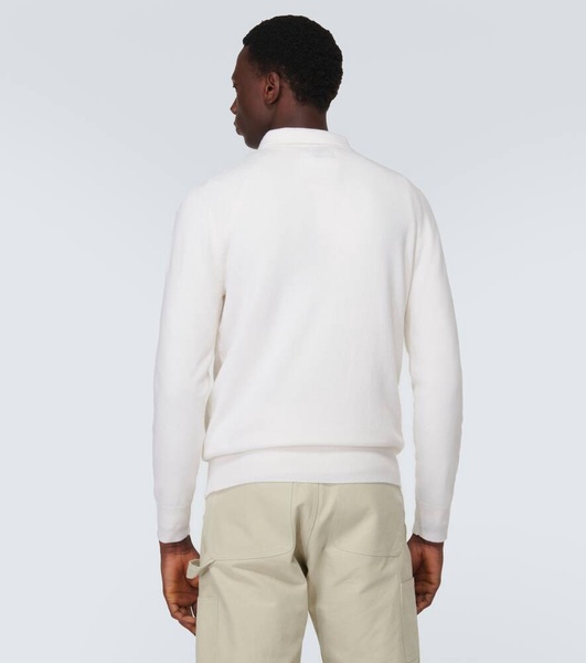 Cashmere polo sweater