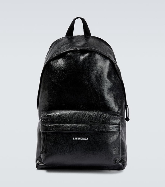 Leather backpack