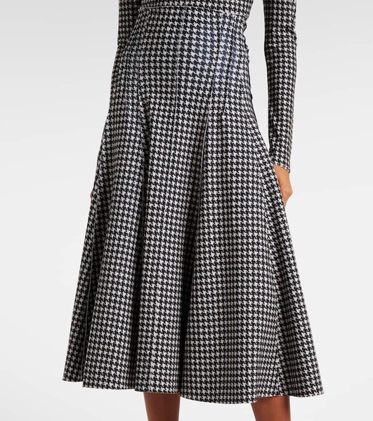 Grace houndstooth maxi skirt