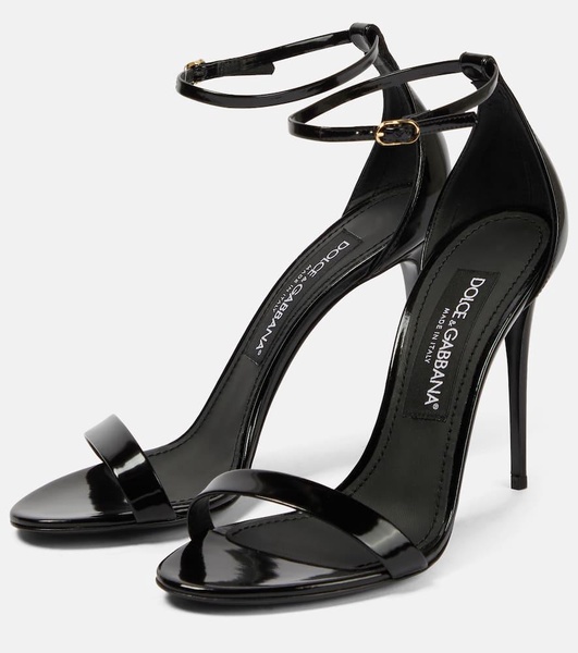 Patent leather sandals