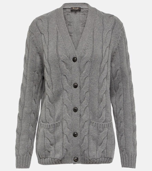 Napier cable-knit cashmere cardigan