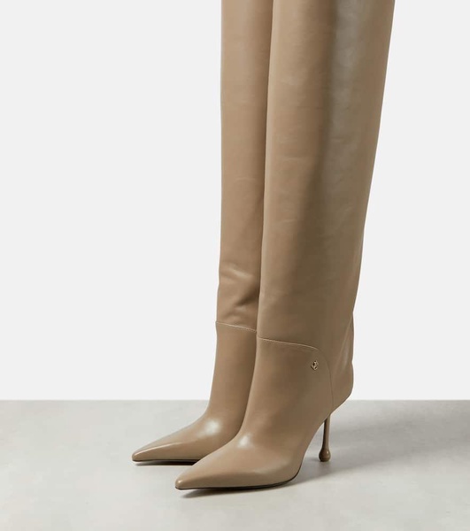 Cycas 95 leather over-the-knee boots