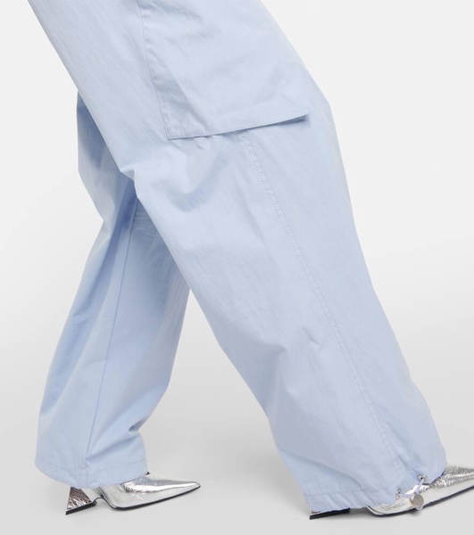 Low-rise wide-leg cargo pants