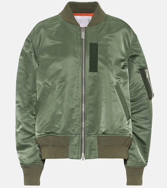 Nylon bomber jacket