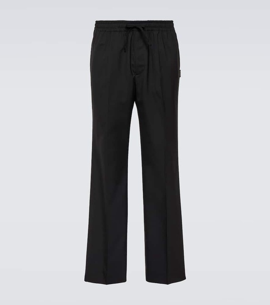 Mid-rise straight pants