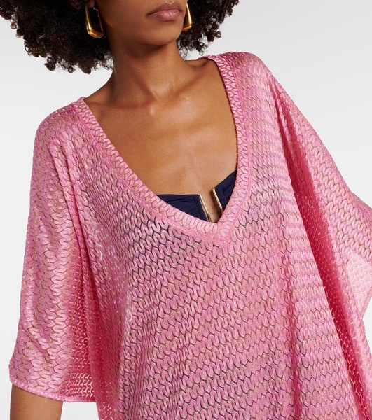 June Crochet Lame Kaftan