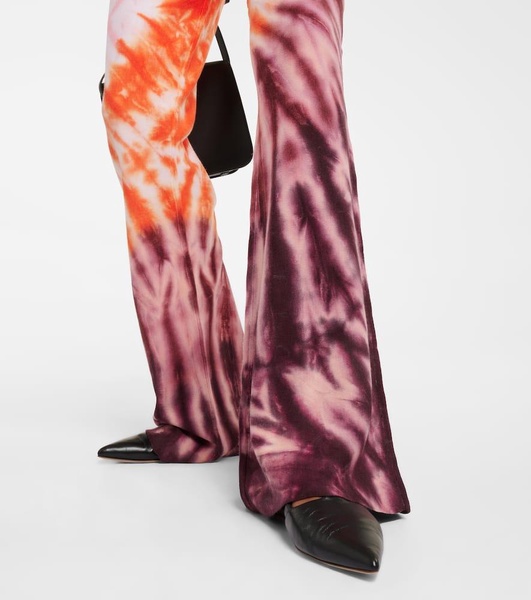 Neal tie-dye wool and cashmere pants