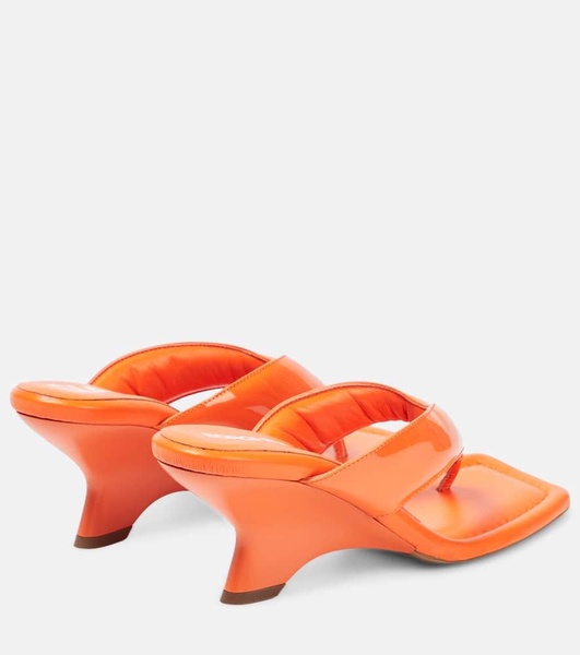 Gia 6 leather thong sandals