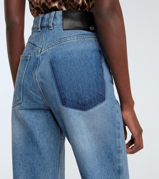 High-rise wide-leg jeans