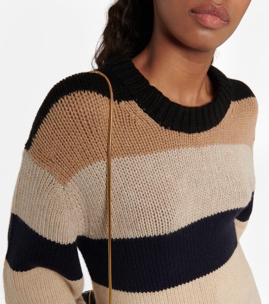 Jade striped cashmere sweater