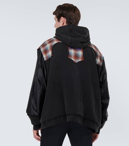 x Pendleton checked cotton hoodie