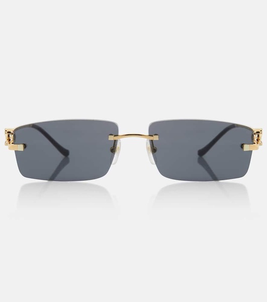 Panthère De Cartier rectangular sunglasses