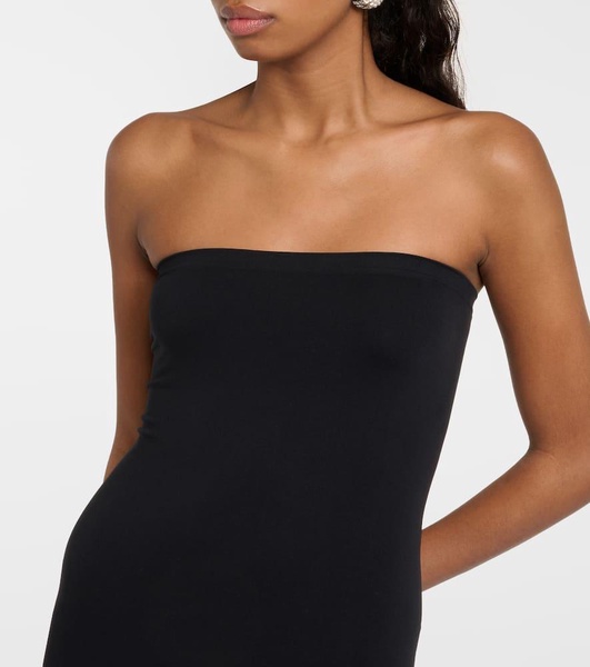 Fatal strapless jersey maxi dress