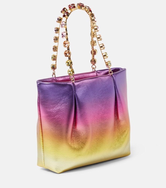 Galactic Mini embellished leather tote bag