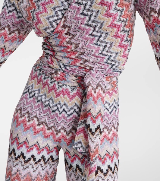 Printed Lamé Jumpsuit