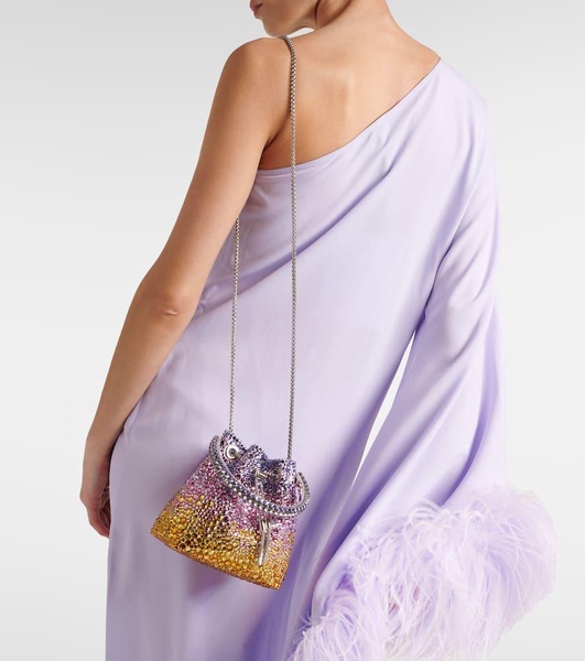 Bon Bon crystal-embellished bucket bag