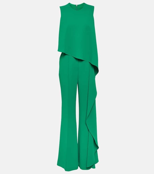 Draped wide-leg jumpsuit