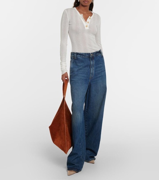 Bacall mid-rise wide-leg jeans