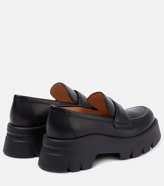 Farren leather platform penny loafers