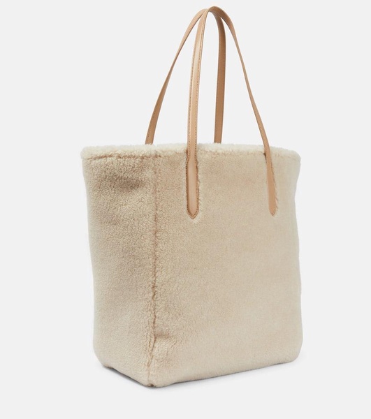 Sesia Large shearling tote bag