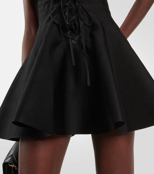 Pleated miniskirt