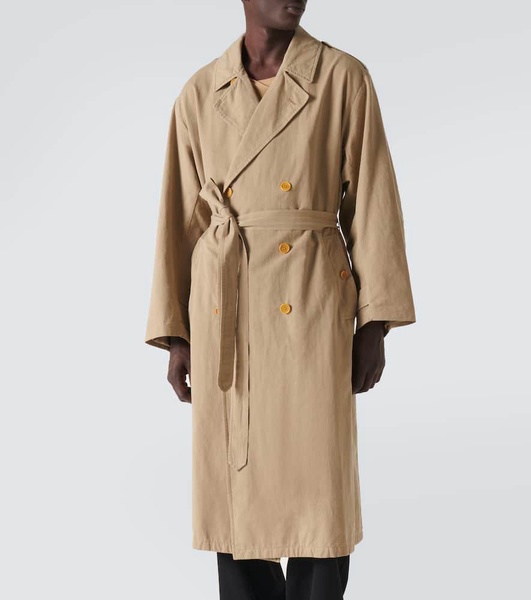 Montrose cotton and linen trench coat