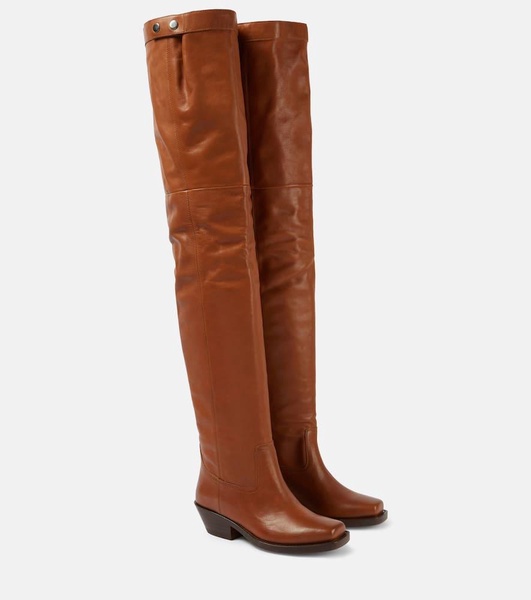 Amati leather over-the-knee boots