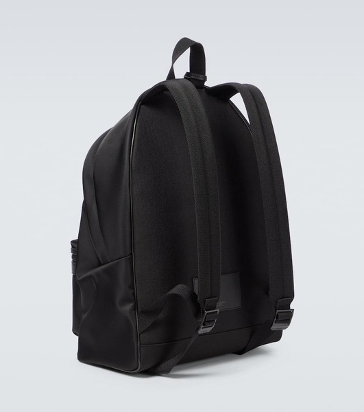 Nylon and leather City backpack