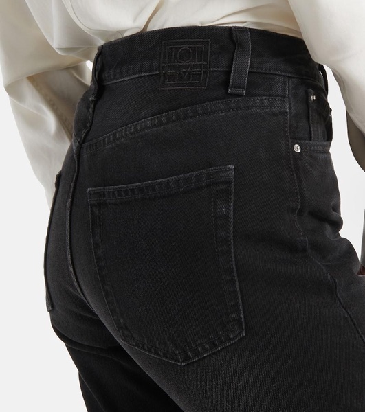 Mid-rise cropped jeans