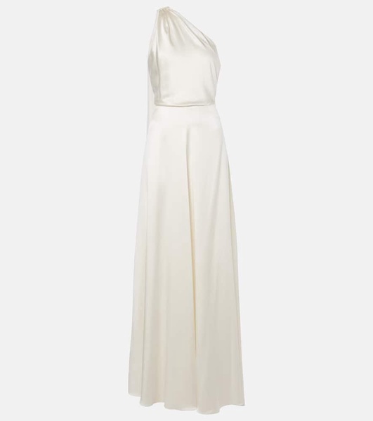 Bridal Pamela draped silk satin gown