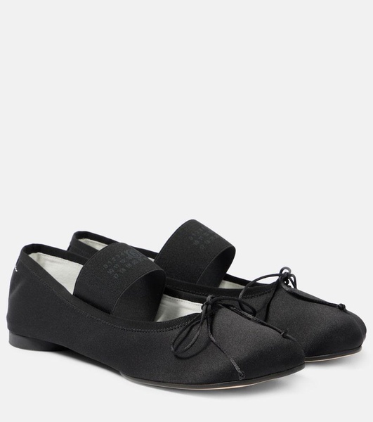 Satin ballet flats