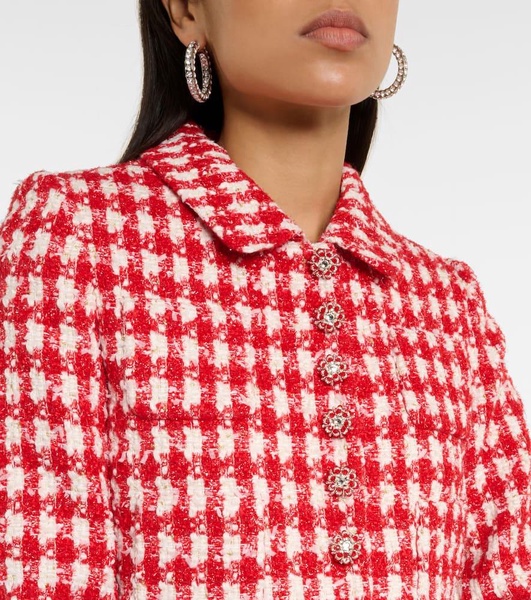 Houndstooth curly jacket