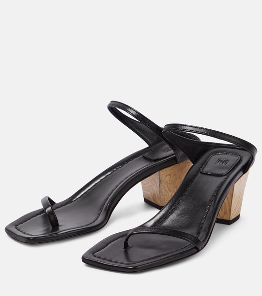 The City leather sandals