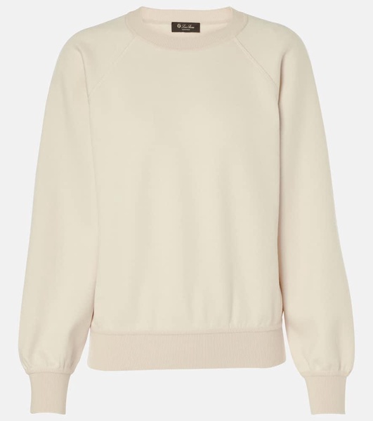 Viera cotton, silk, and cashmere sweatshirt