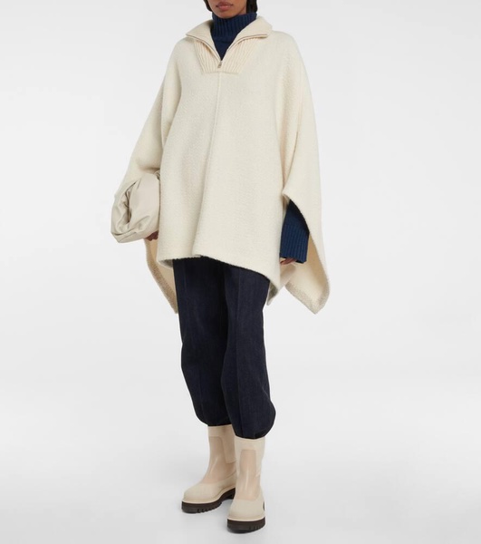 Britney cashmere and silk poncho