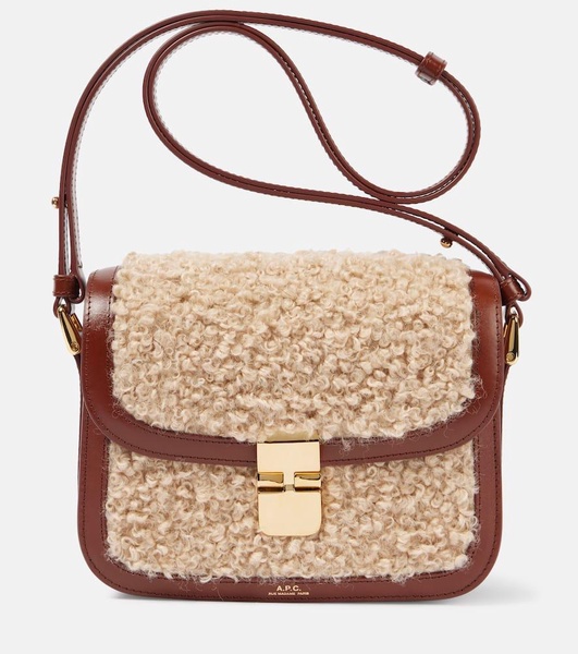 Grace Small faux shearling shoulder bag