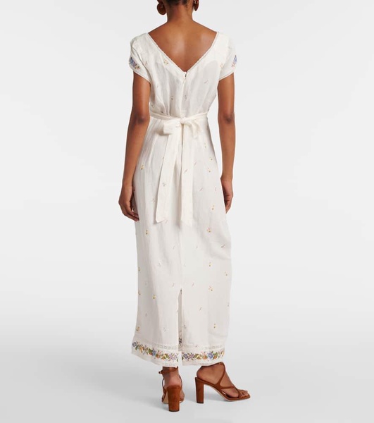 Carey embroidered maxi dress